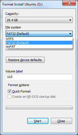 format 32gb flash drive for windows on mac